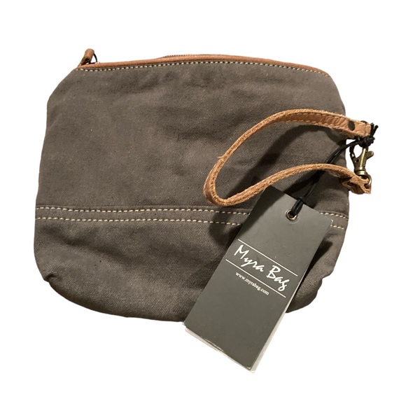 Myra Floral Print Hairon Wristlet Bag - Picture 9 of 13